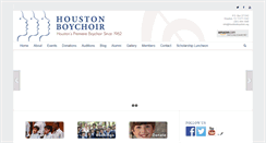 Desktop Screenshot of houstonboychoir.org