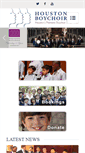 Mobile Screenshot of houstonboychoir.org