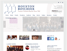 Tablet Screenshot of houstonboychoir.org